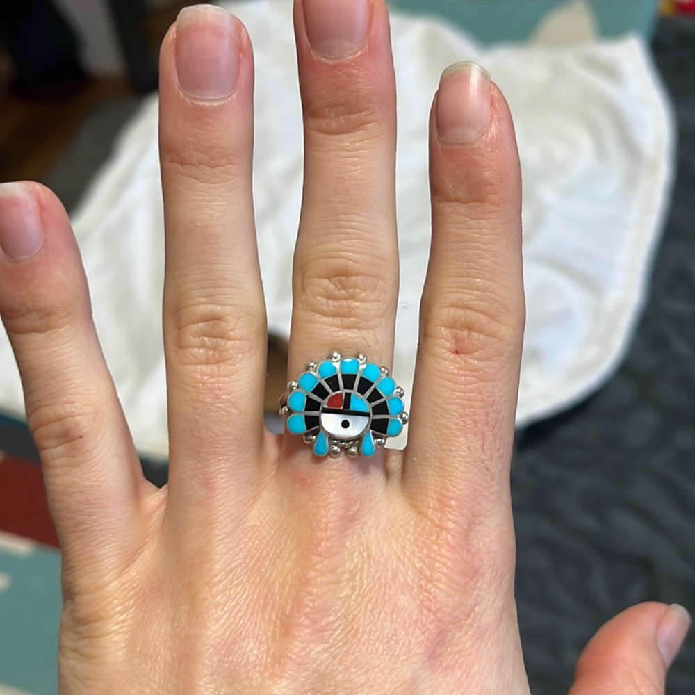 God’s Eye Zuni Ring